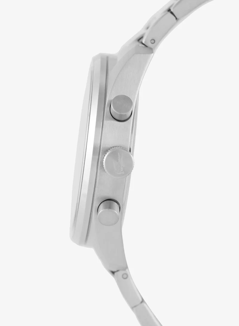 Lacoste  Boston Collection Chronograph Quartz Watch For Men With Silver Stainless Steel Bracelet - 2011347 for Men | Best Price UAE
