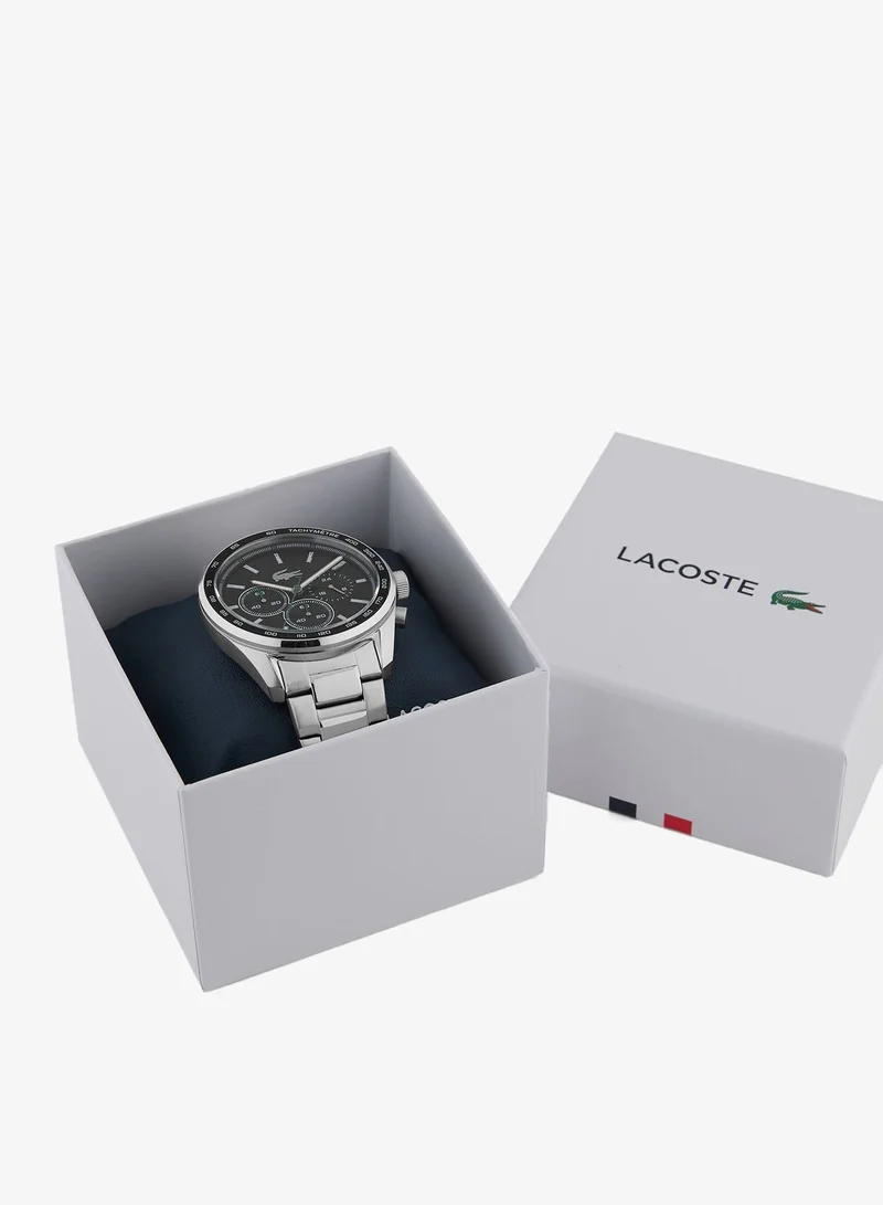 Lacoste  Boston Collection Chronograph Quartz Watch For Men With Silver Stainless Steel Bracelet - 2011347 for Men | Best Price UAE