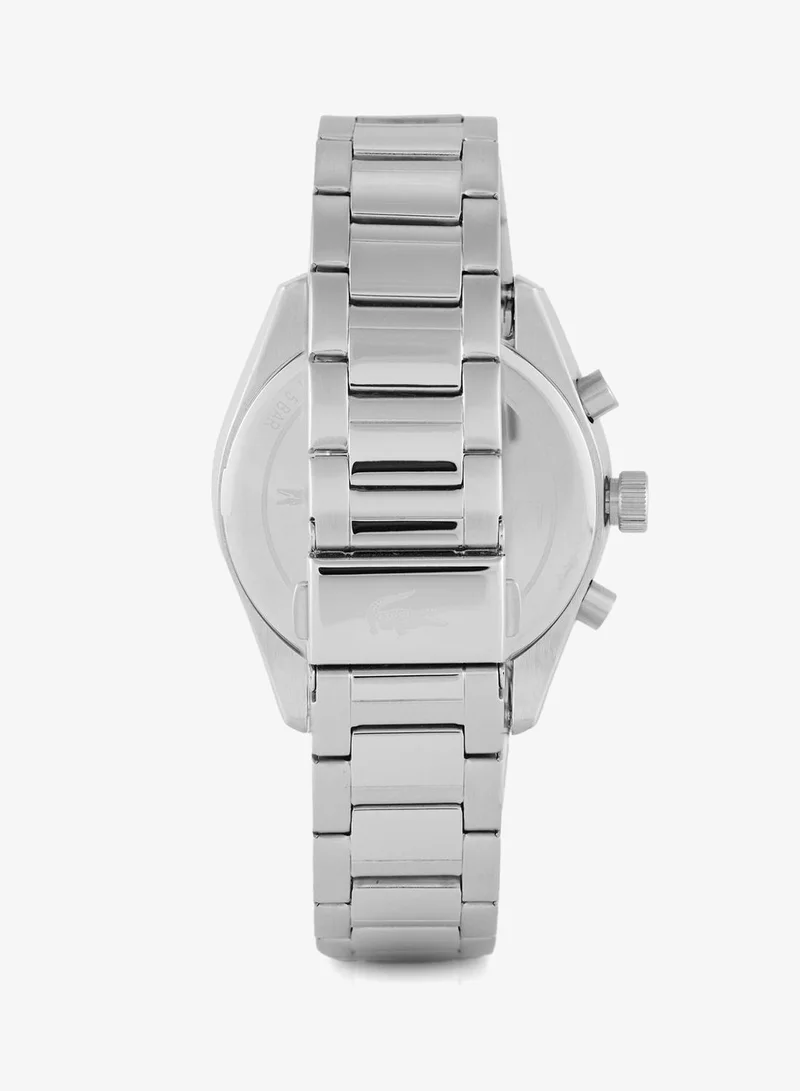 Lacoste  Boston Collection Chronograph Quartz Watch For Men With Silver Stainless Steel Bracelet - 2011347 for Men | Best Price UAE
