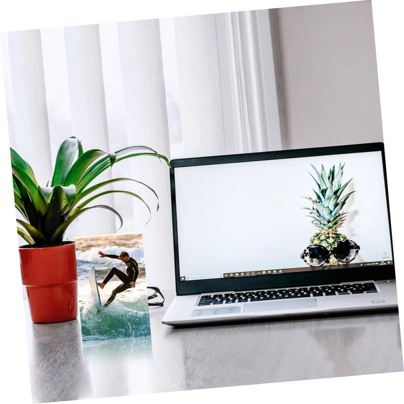 Garneck Multiple Plate Display Stands 6pcs l Shape Acrylic Sign Holders Side Slots - Image 4