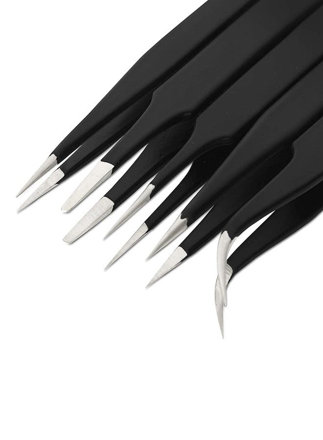 Fadman 5 in 1 Satinless Steel Tweezer Set (Powder Coated). - Image 2