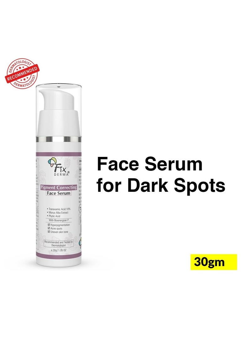 FIXDERMA 3% Tranexamic Acid Serum, Pigment Correcting Serum | Face Serum for Melasma, Hyperpigmentation & Acne Spots | Acne Serum | Face Serum for Men & Women - 30g - Image 2