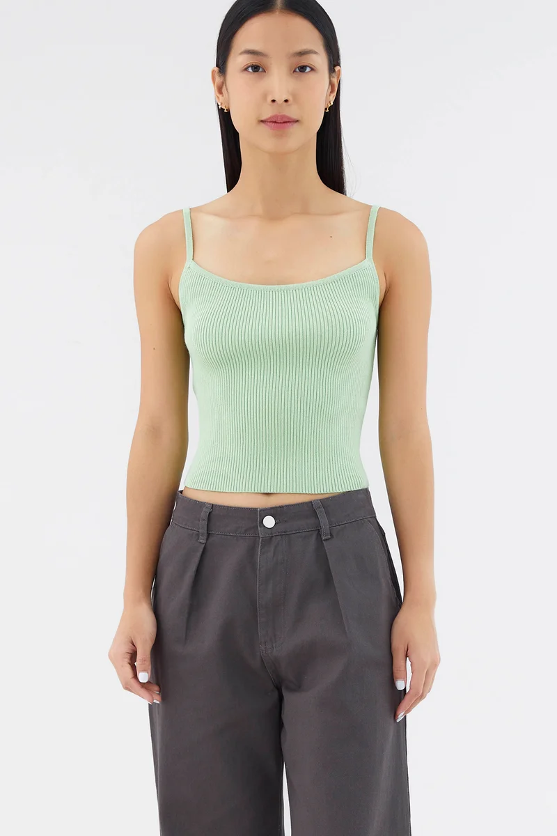 The Editor's Market Marloe Rib Crop Top