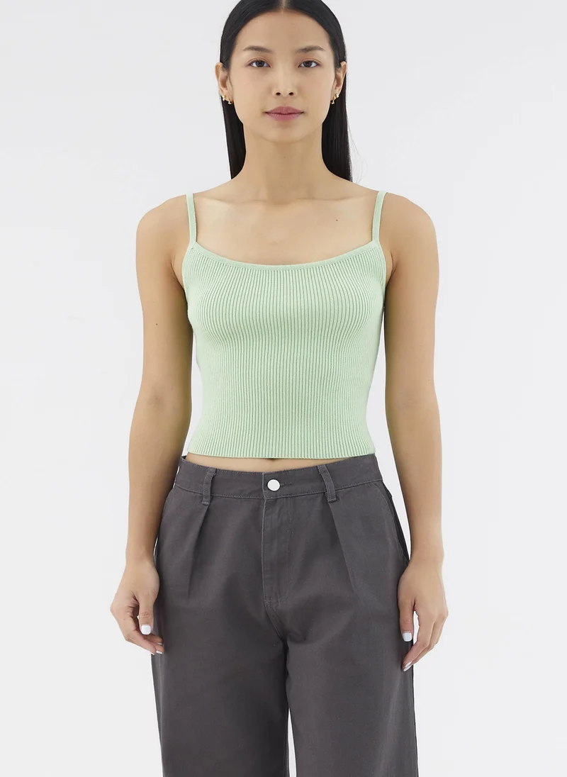 ذا اديتورز ماركت Marloe Rib Crop Top