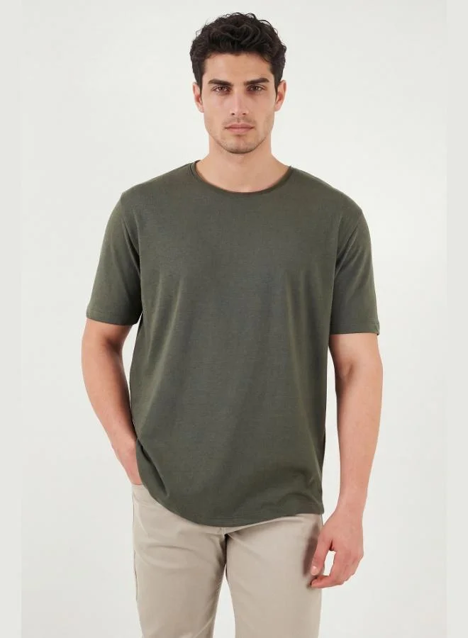 بوراتي Buratti Cotton Regular Fit Crew Neck T-Shirt Men's T-SHIRT 5904074