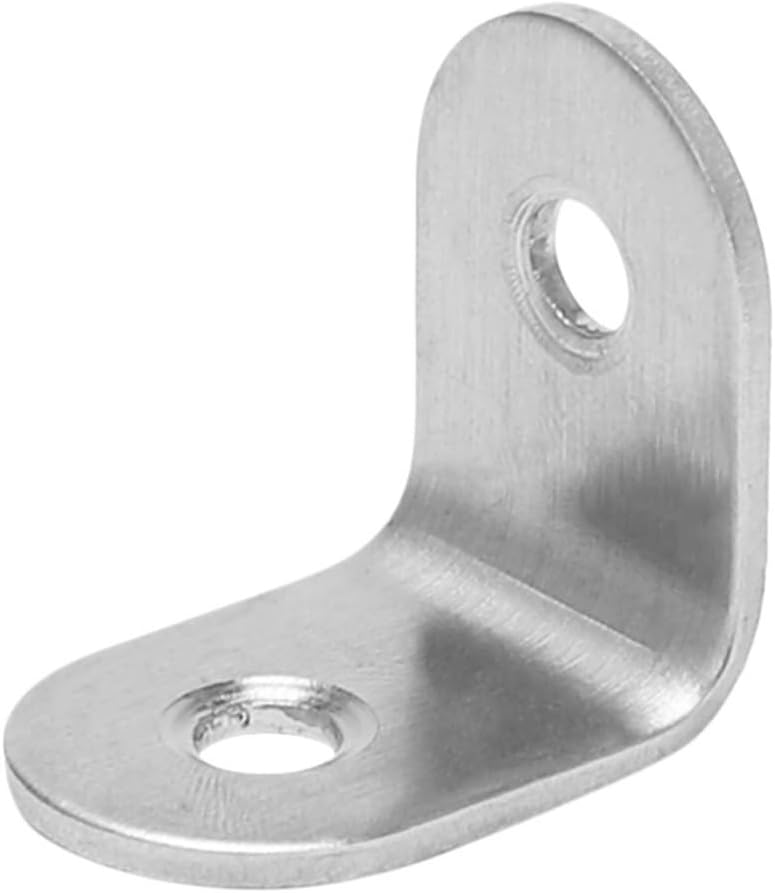 50Pcs L Shape Corner Brackets With 100 Screws For Shelves Furniture Cabinet Drawer - Image 4