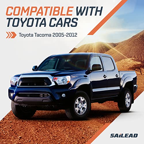 SAILEAD سايليد بديل لغطاء الشمس الجانبي الأيسر متوافق مع تويوتا تاكوما 2005 2006 2007 2008 2009 2010 2011 2012 بدون ضوء 74320-04181-B1 (رمادي) - Image 5