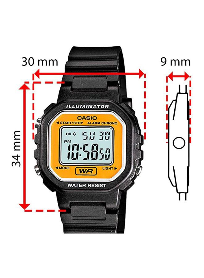 CASIO Women Youth Digital Watch LA-20WH-9ADF - 35 mm - Black - Image 4