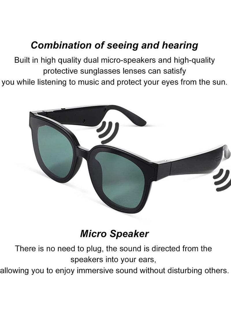 Sunglasses Smart Bluetooth Sunglasses and Headphones Bilateral Stereo Sound Hands-Free Calling Music Audio Mic Sunglasses High-Efficiency Sunscreen - Image 1