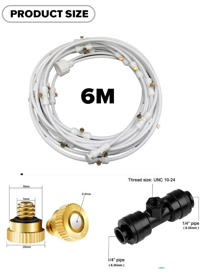 Generic Outdoor Irrigation Spray & Mist Cooling System - with Adjustable Nozzles & Drip , for Gardens, Patio Cooling & Plant Hydration (Energy-Smart Micro Spray)  - Image 2