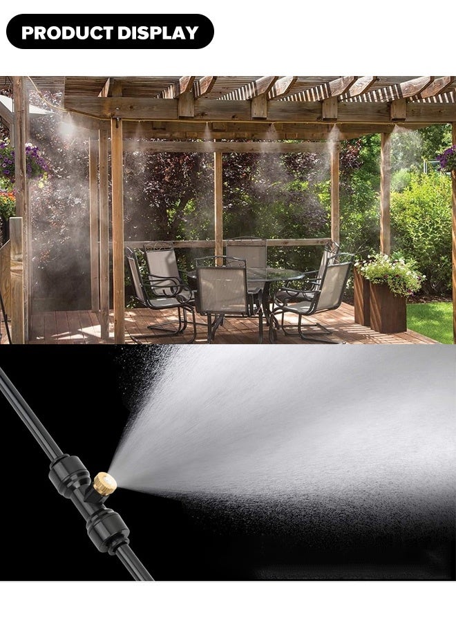 Generic Outdoor Irrigation Spray & Mist Cooling System - with Adjustable Nozzles & Drip , for Gardens, Patio Cooling & Plant Hydration (Energy-Smart Micro Spray)  - Image 4
