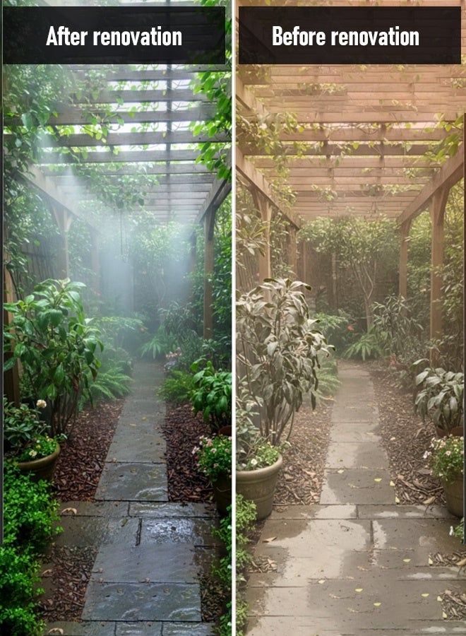 Outdoor Irrigation Spray & Mist Cooling System - with Adjustable Nozzles & Drip , for Gardens, Patio Cooling & Plant Hydration (Energy-Smart Micro Spray) - Image 2