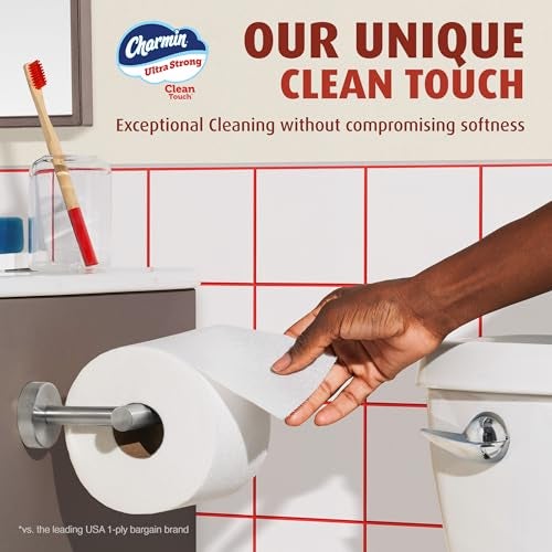 Charmin Ultra Strong Clean Touch Toilet Paper, 30 Family Mega Rolls = 150 Regular Rolls - Image 3