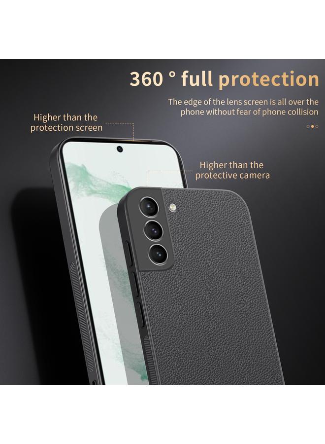 اس-توب جراب هاتف مغناطيسي من الجلد من HUIYI لهاتف Samsung Galaxy S22 5G - Image 3