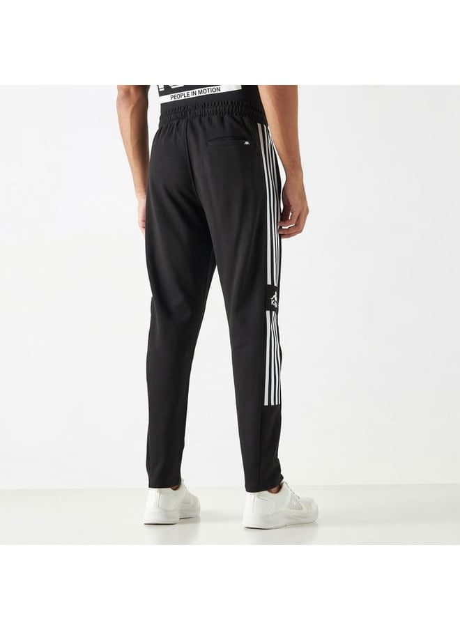 Kappa - Kappa Logo Print Track Pants with Drawstring Closure and Pockets - Image 1