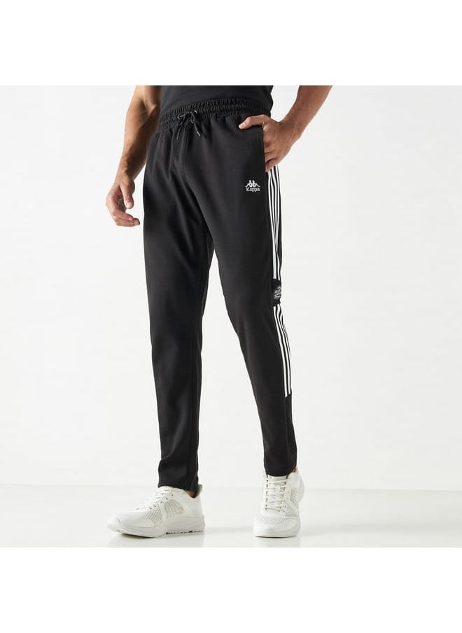 Kappa - Kappa Logo Print Track Pants with Drawstring Closure and Pockets - Image 1