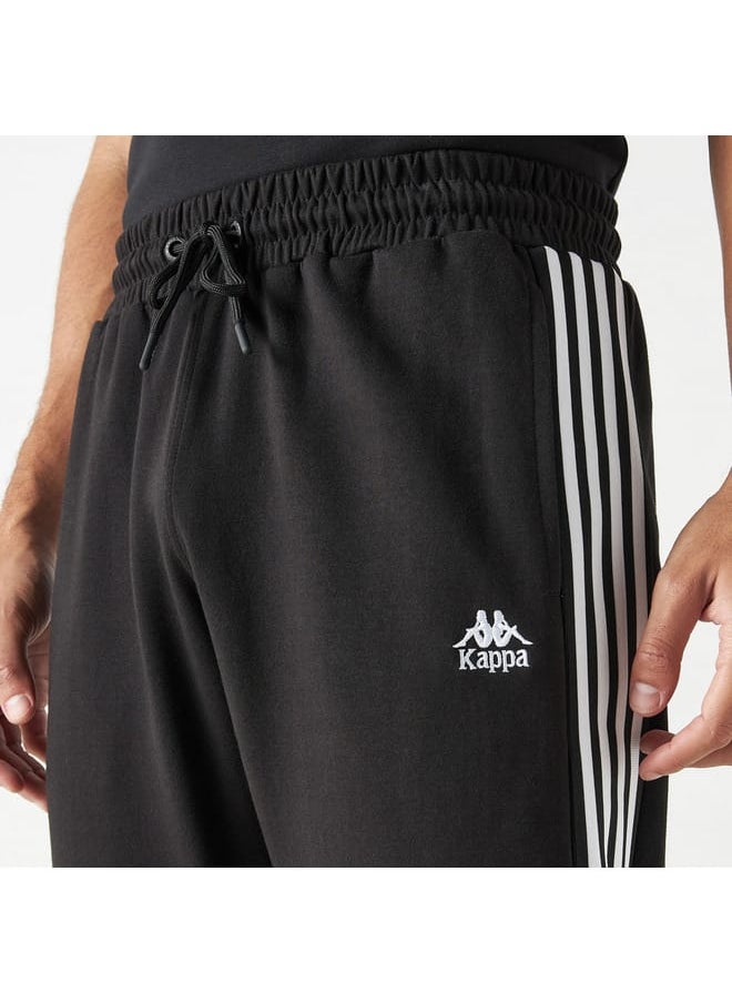 Kappa - Kappa Logo Print Track Pants with Drawstring Closure and Pockets - Image 1