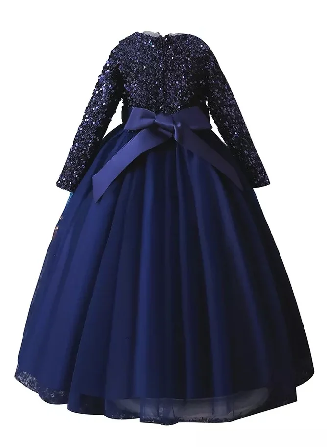 D'Daniela Sequin Bodice Tulle Dress