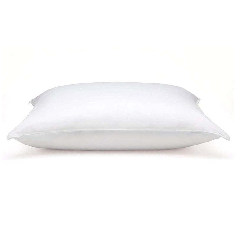 DOWNLITE DOWNLITE Flat  Soft Down Pillow  Hypoallergenic Premium Down Not Feathers  Standard Size 20 x 26 