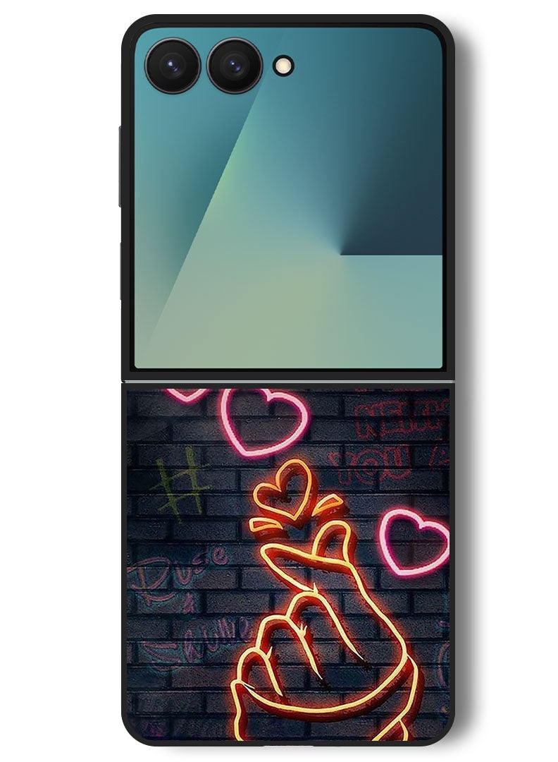 Theodor Case Compatible with Samsung Galaxy Z Flip 7 - 6.9 Inch Protection Shockproof Bumper Cover Snap Of A Finger - Image 1