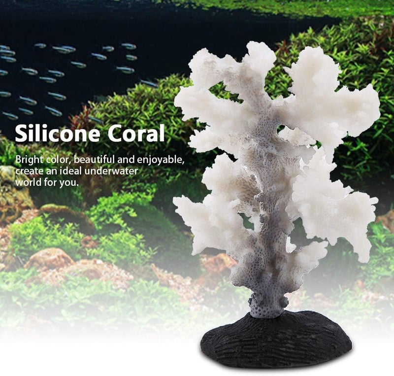 klarako Artificial Coral, Silicone Artificial Coral Plant for Fish Tank Aquarium Landscape Decoration Fish Tank Decorations Aquarium Silicone Simulation Plant Fish Tank Landscaping Ornament Decoration - Image 4