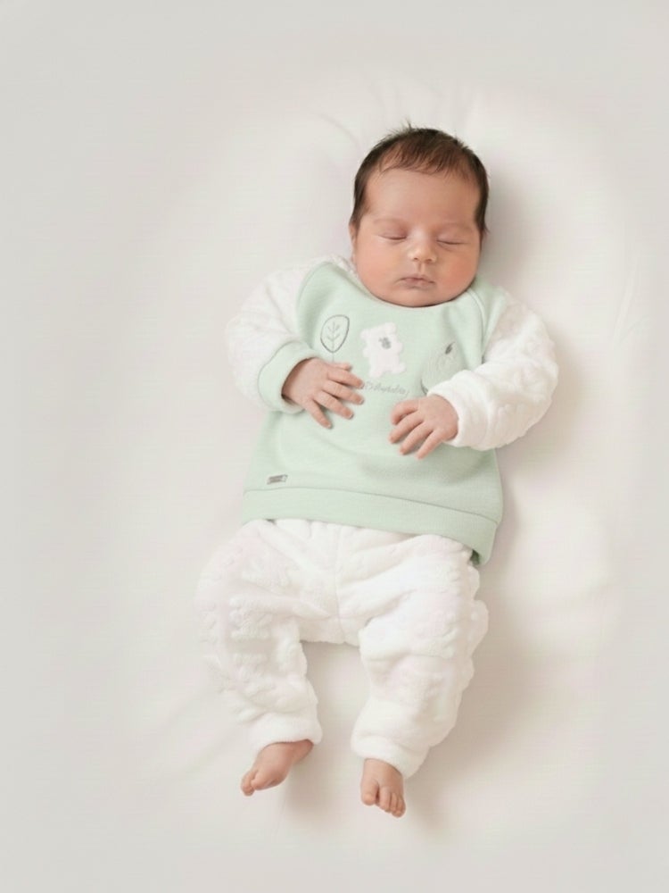 Cloud Fashion Mint Green Cozy Teddy Set - Image 1