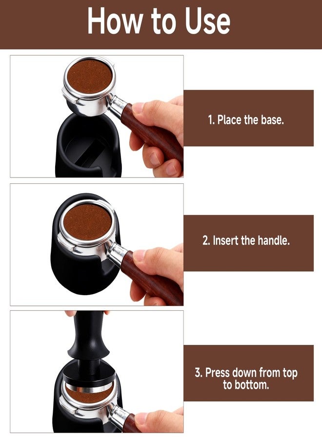 mgmooa Coffee Tamper Base for Ninja Espresso Machine ES601, Handheld Portafilter Support Stand, Improves Tamping Stability and Even Extraction, Anti-Slip Base Accessories for Ninja Luxe Cafe Machine - Image 5