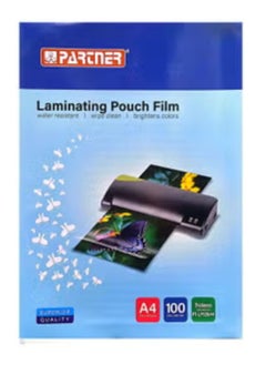 PARTNER 100-Piece A4 Laminating Pouch Film Set Clear  - Image 1
