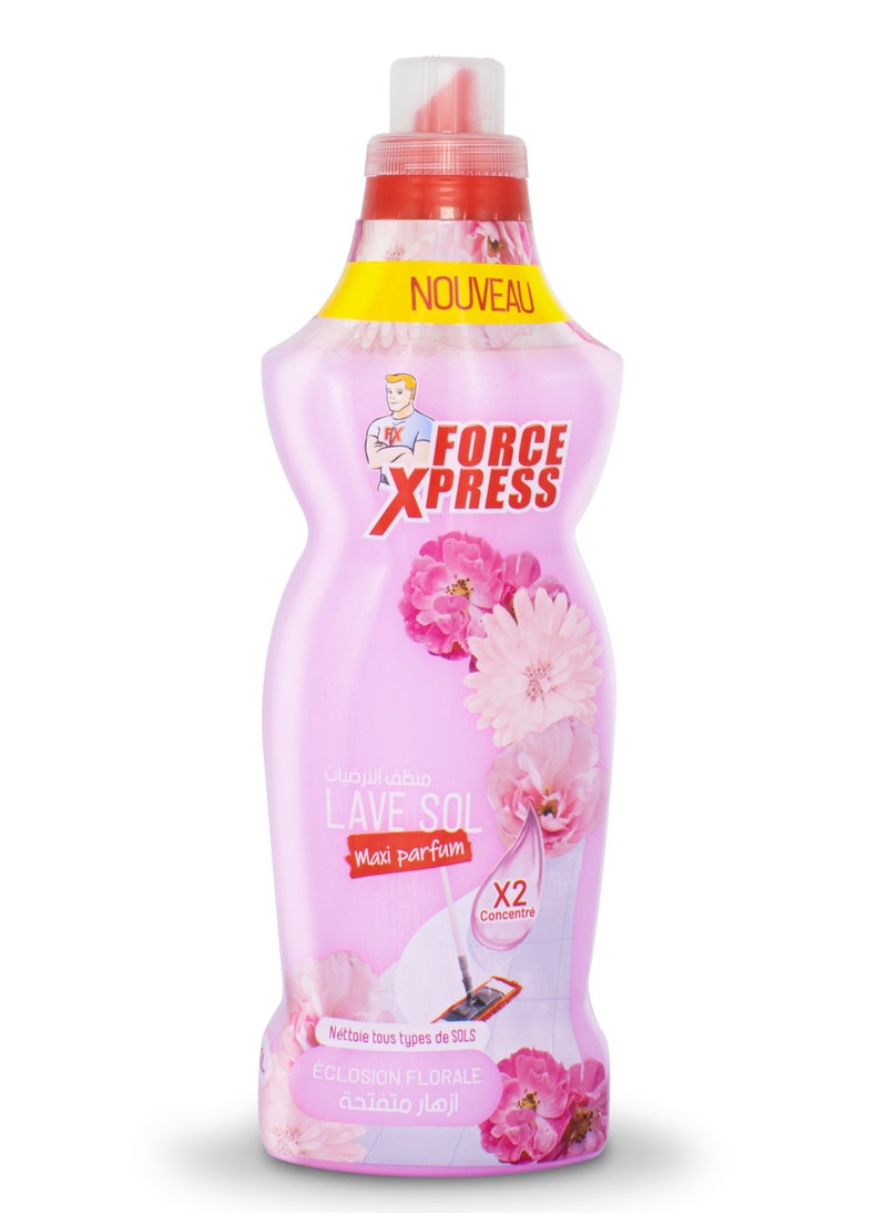 Force Xpress Floor Cleaner Floral Bloom x2 Concentrate 1L 