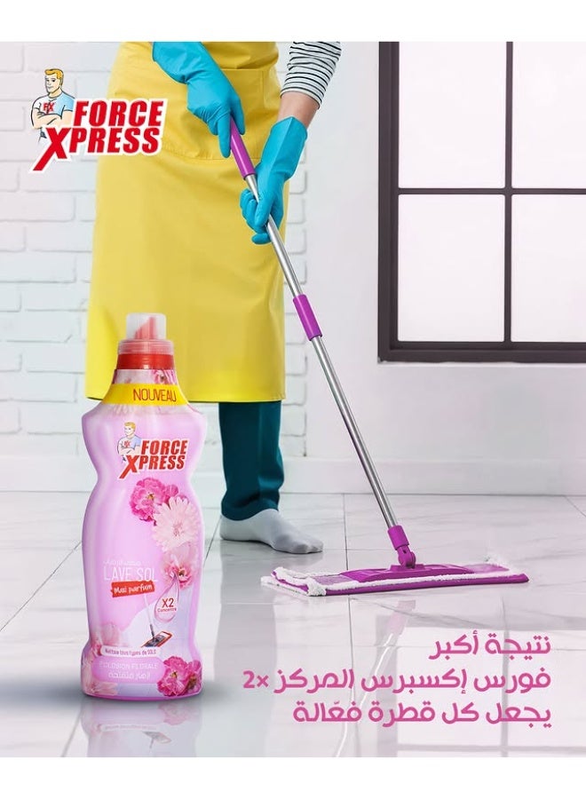 Force Xpress Floor Cleaner Floral Bloom X2 Concentrate - Image 3