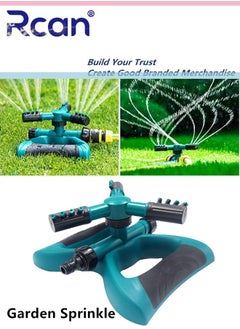 Rcan Garden Sprinkler Adjustable 360 Degree Rotation Lawn Sprinkler Outdoor Garden Patio Large Area Coverage Multiple Concatenation Water Sprayer Gardening Watering for Plant Lrrigation and Kids Playing  - Image 1