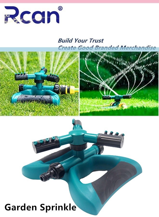 Rcan Garden Sprinkler Adjustable 360 Degree Rotation Lawn Sprinkler Outdoor Garden Patio Large Area Coverage Multiple Concatenation Water Sprayer Gardening Watering for Plant Lrrigation and Kids Playing - Image 1
