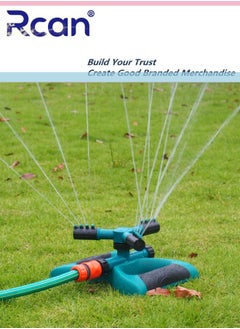 Rcan Garden Sprinkler Adjustable 360 Degree Rotation Lawn Sprinkler Outdoor Garden Patio Large Area Coverage Multiple Concatenation Water Sprayer Gardening Watering for Plant Lrrigation and Kids Playing  - Image 4