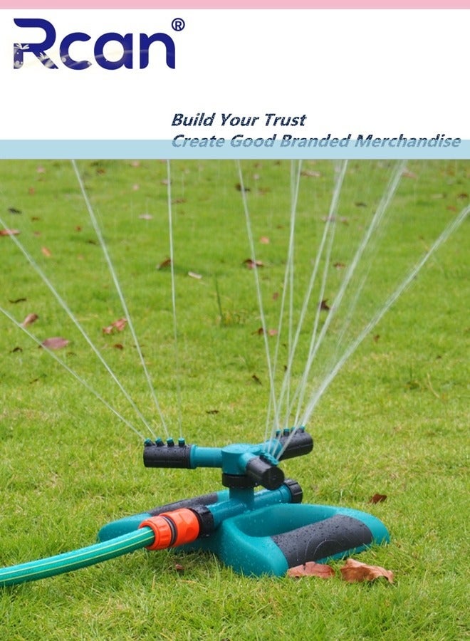 Rcan Garden Sprinkler Adjustable 360 Degree Rotation Lawn Sprinkler Outdoor Garden Patio Large Area Coverage Multiple Concatenation Water Sprayer Gardening Watering for Plant Lrrigation and Kids Playing - Image 4