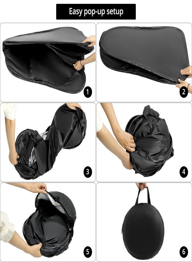QWORK Sensory Tent - Calm Corner Play Space for SPD, Autism, Anxiety - Portable Indoor Sensory Room with Blackout Capability, Compatible with Special Lighting & Decor, Quick Setup - 30.7*34.6 inches - Image 5
