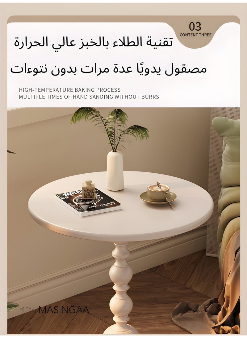 MASINGAA Sofa Side Table, Coffee Table, Nordic Corner Small Table, Tea End table  for Living Room, Outdoor, Bedroom, Black - Image 4