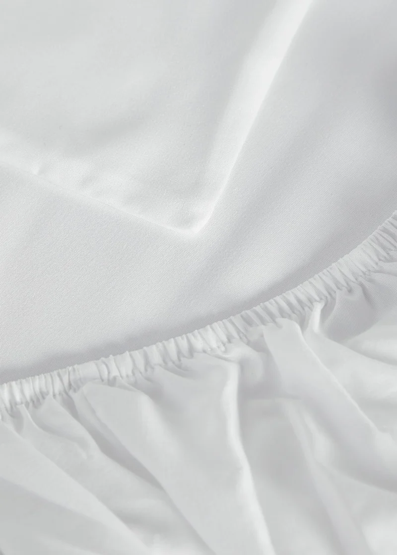 Matalan White Super Soft Fitted Bed Sheet & Pillowcase Bundle