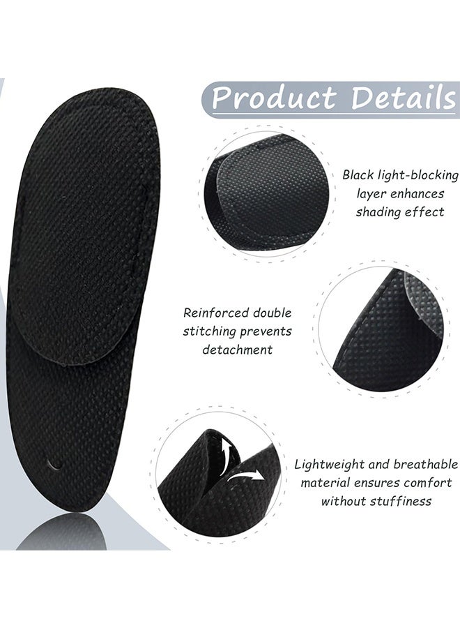 6 Pieces Eye Patches for Kids Girls Boys Medical Eye Patch for Glasses Lazy Eye Patch Full Coverage Treat Lazy Eye Amblyopia Strabismus  After Surgery for Left or Right Eyes,Black - Image 4