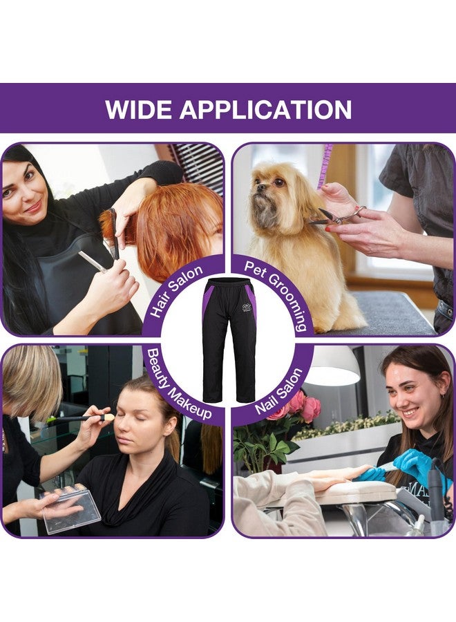 Noverlife Noverlife Professional Grooming Pants for Pet Groomers, M Size, Comfortable Elasticated Waist, Lightweight Black Hair Resistant Trousers - Image 5