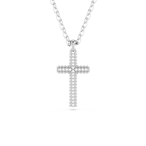 Swarovski Insigne pendant Pav Cross Clear Rhodium Finished - Image 1