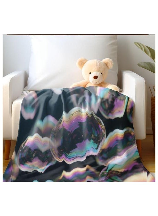 عام بطانية رقيقة من الفانيلا (دافئة ومريحة، ومناسبة للنوم واستخدام الألعاب وإزالة الغبار ومقاومة للرمل) 150 سم * 200 سم - 423 - Image 5