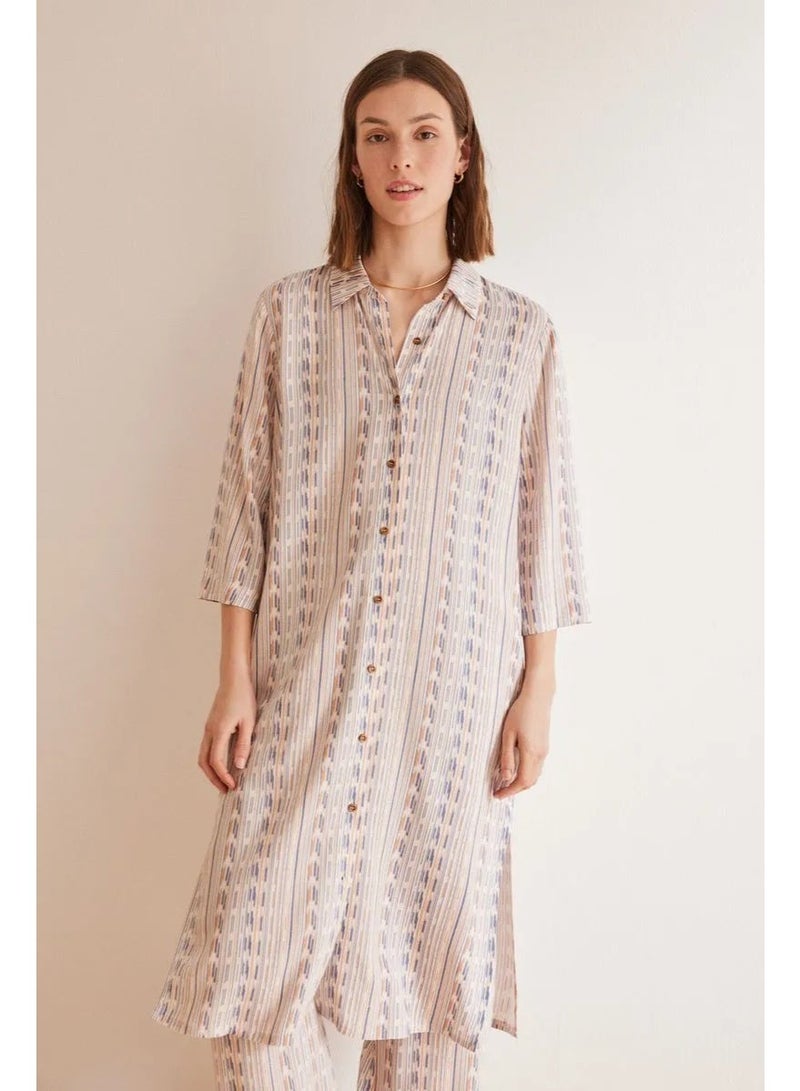 women'secret Striped shirt dress - Image 1