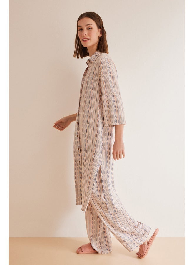 women'secret Striped shirt dress - Image 2