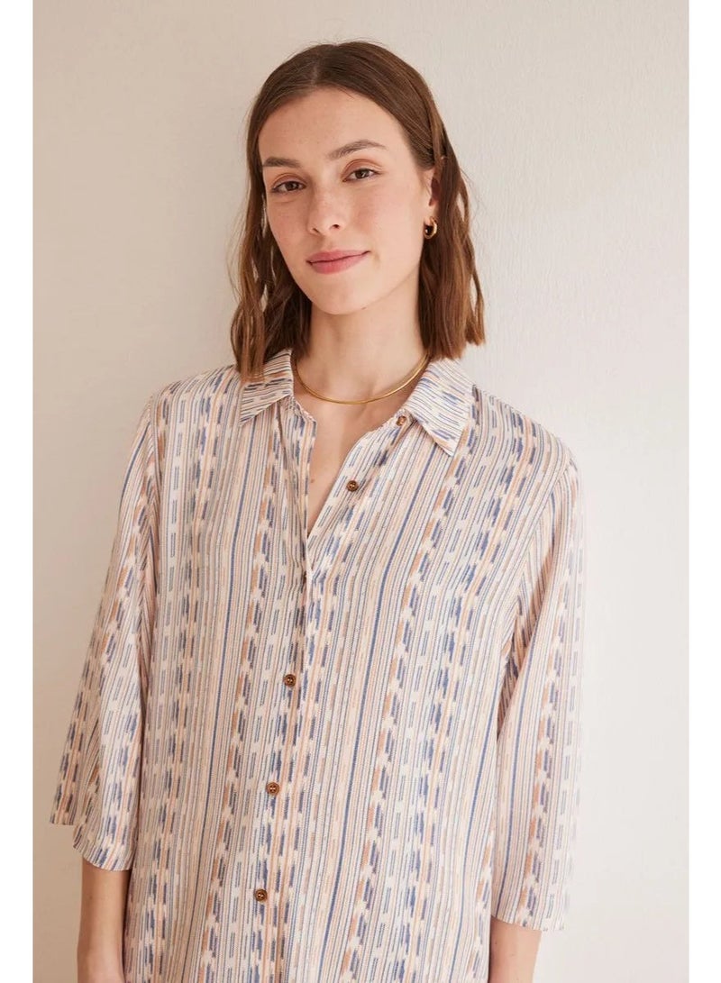 women'secret Striped shirt dress - Image 5