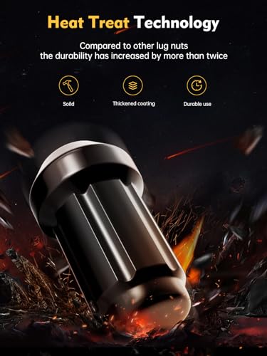 MIKKUPPA M12x1.5 Lug Nuts - Replacement for 1994-2013 Chevy Impala, 1998-2022 Honda Accord/CRV/Civic, 2003-2008 Honda Pilot Aftermarket Wheel - 20pcs Closed End Spline Lug Nuts - Image 5