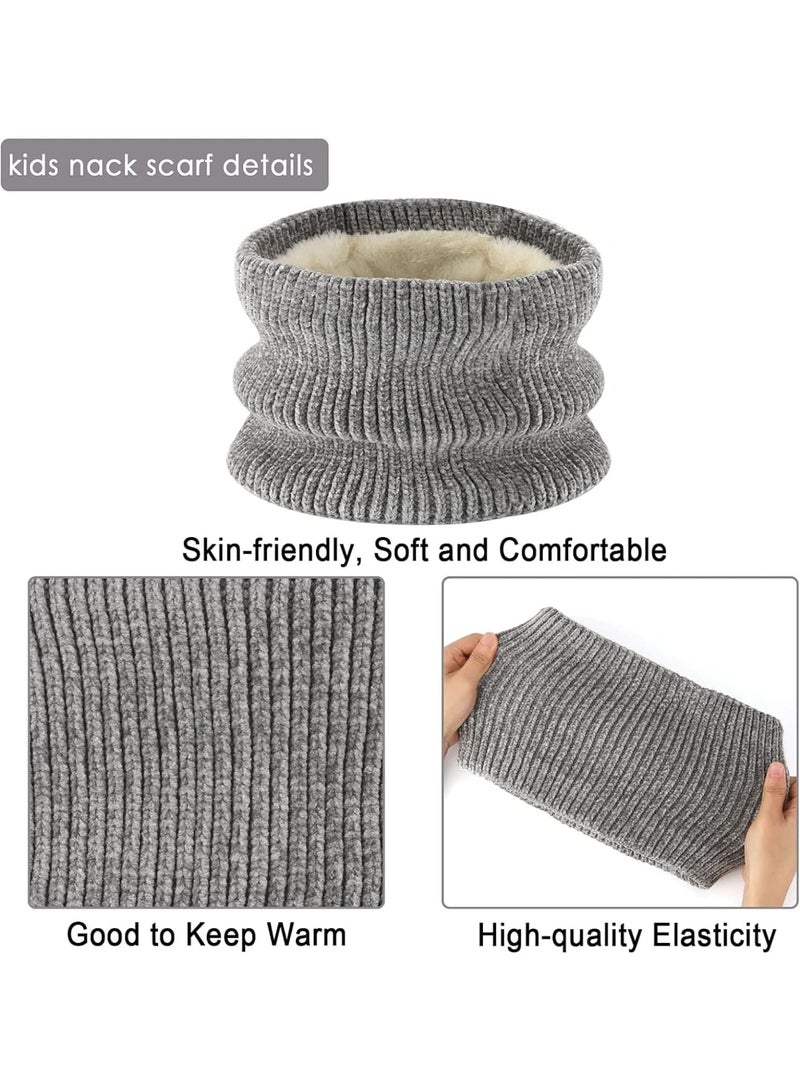 Zikra Warm Knit Beanie Hat, Neck Scarf, and Touchscreen Gloves Set for Toddler Boys and Girls (3-10 Years) - Perfect Winter Gift - Image 3