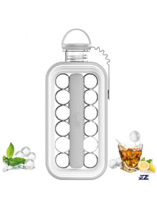 Portable 2-in-1 Ice Ball Maker & Ice Cube Tray with Lid – BPA-Free Ice Sphere Mold for Freezer, Makes 17 Round Ice Cubes (Gray) - pzsku/Z361800A4AF52A93F1EBFZ/45/_/1732200439/24898718-cb34-4810-8c6a-66ef0f355959
