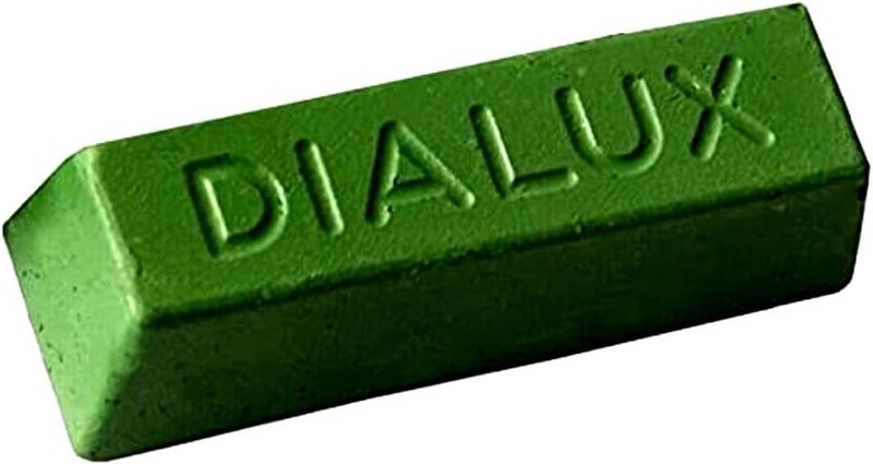 SWISSO SWISSO DIALUX One Bar of Green Vert with Mounted Felt Buff for Jewelers Polishing Pack of 1  - Image 3