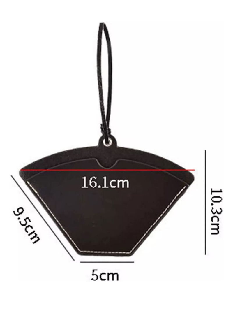 ميبرو حامل ورق فلتر القهوة V60 موزع فلتر القهوة الجلدي ، حامل تخزين مناسب لأوراق فلتر القهوة المخروطية وغيرها - Image 4