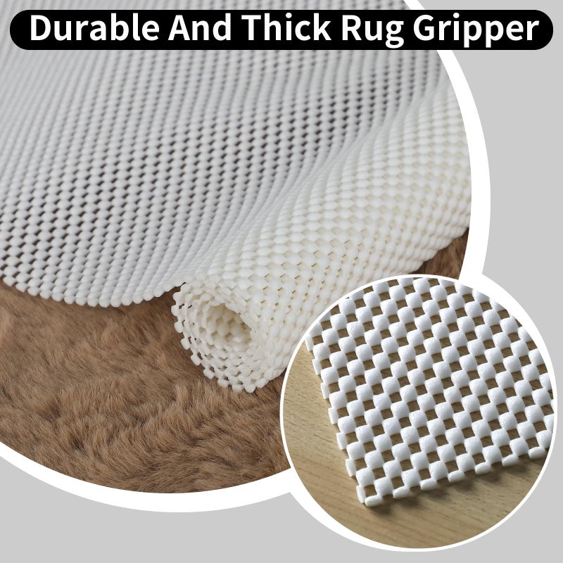 FestiCorp Non Slip Rug Pads 5x7 Ft Non Skid Rug Pad Gripper  Anti-Slip Carpet Rug Mats for Under Rugs and Hard Surface Floors - Image 3